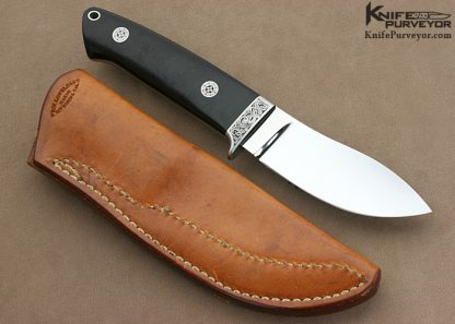 Bob Loveless Custom Knife Stanley Stoltz Engraved Loveless Merrit Logo Rag Micarta Nessmuk Skinner - Image 3