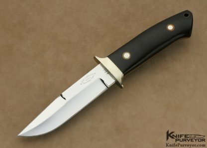 Bob Loveless Custom Knife Green Micarta Riverside Chute