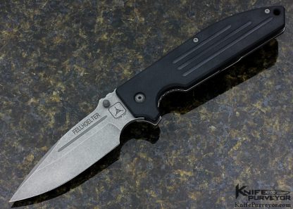 Brian Fellhoelter Custom Knife TAD Dauntless Grooved Carbon Fiber and Titanium Frame Lock