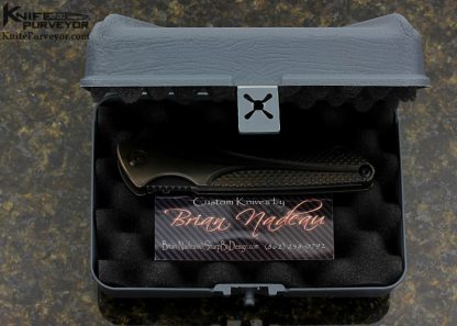 Brian Nadeau Custom Knife Typhoon Frame Lock Flipper - Image 8