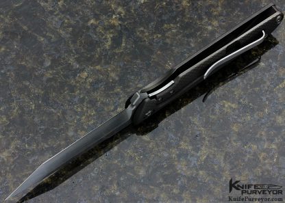 Brian Nadeau Custom Knife Typhoon Milled Titanium Tanto Linerlock - Image 5