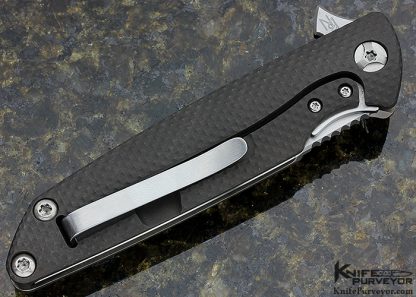 Brian Nadeau Custom Knife Typhoon Milled Titanium Tanto Linerlock - Image 3