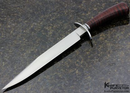 Jimmie Buckner Custom Knife Tiger Stripped Maple Bowie