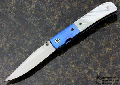 C. H. Morris Pearl Custom Knife Mother of Pearl Linerlock