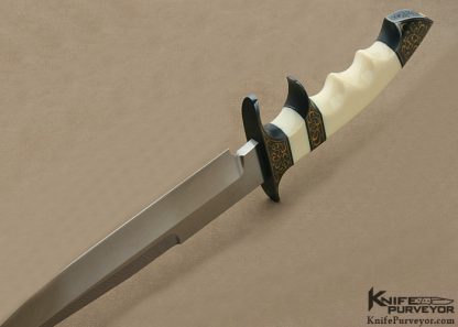 Dr. Fred Carter Custom Knife Sole AUthorship Engraved Subhilt Fighter - Image 5