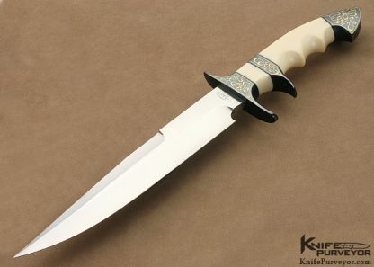 Dr. Fred Carter Custom Knife Sole AUthorship Engraved Subhilt Fighter