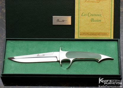 Charly Bennica Custom Knife Siberian Jade Integral "Squale" Subhilt Fighter - Image 6