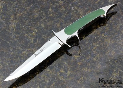 Charly Bennica Custom Knife Siberian Jade Integral "Squale" Subhilt Fighter