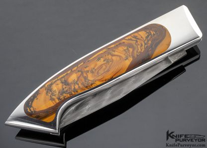 Charlie Bennica Custom Knife Royal Sahara Jasper "Occitanie" Bennica Lock Folder - Image 3