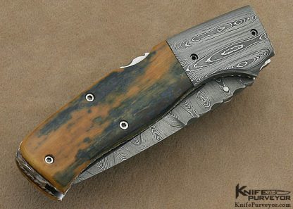 Charlie Dake Custom Knife Damascus  D/A Automatic - Image 3