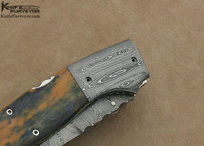 Charlie Dake Custom Knife Damascus  D/A Automatic - Image 4