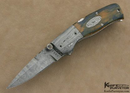 Charlie Dake Custom Knife Damascus  D/A Automatic