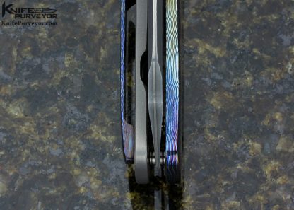 Chris Conaway Sheepdog Custom Knife  Timascus Frame Lock Flipper - Image 6