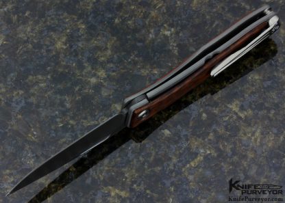 Chris Reeve Custom Knife Mnandi with Latter Pattern Dasmascus and Snakewood Inlay Frame Lock - Image 5