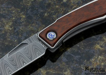 Chris Reeve Custom Knife Mnandi with Latter Pattern Dasmascus and Snakewood Inlay Frame Lock - Image 2