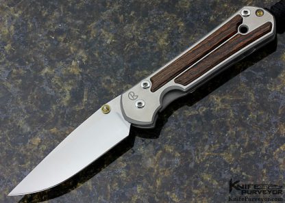 Chris Reeve Custom Knife Small Sebenza 21 With Bocote Wood Frame Lock