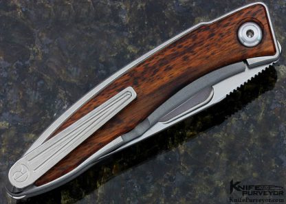 Chris Reeve Custom Knife Mnandi With Snake Wood Inlay Frame Lock - Image 3