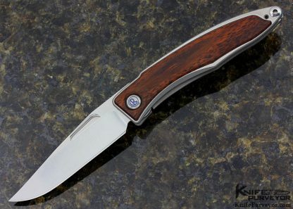 Chris Reeve Custom Knife Mnandi With Snake Wood Inlay Frame Lock