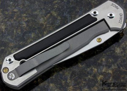 Chris Reeve Custom Knife Large Sebenza 21 with Gabon Ebony Inlay - Image 3