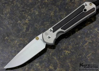 Chris Reeve Custom Knife Large Sebenza 21 with Gabon Ebony Inlay