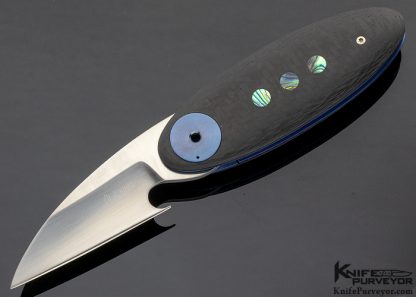 Christian Wimpff Custom Knife Abalone Inlay Carbon Fiber Linerlock