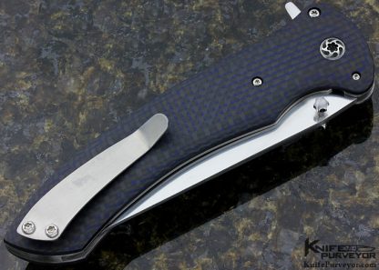 Cliff O'Dell Custom Knife Raven #180 Carbon Fiber Flipper - Image 3