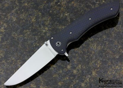 Cliff O'Dell Custom Knife Raven #180 Carbon Fiber Flipper