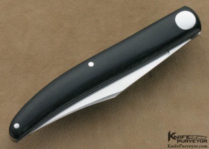 Ken Coats Custom Knife Black Micarta Slip Joint - Image 4