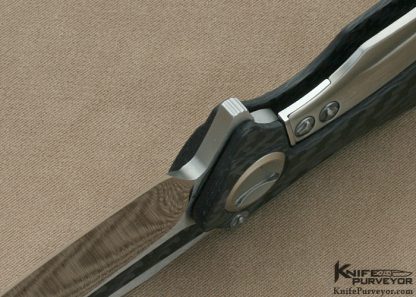 Marfione Custom Knife Carbon Fiber "Matrix" Flipper Serial #013 - Image 6