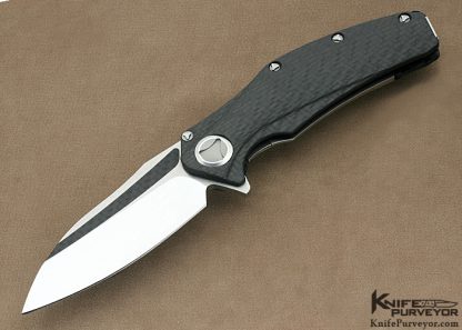 Marfione Custom Knife Carbon Fiber "Matrix" Flipper Serial #013