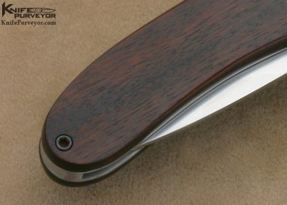 D.E. Henry Custom Knife Extremely Rare "E1" Rosewood Folder August 19 2010 - Image 5