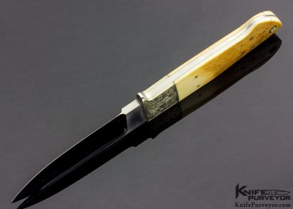 D.S. Barry Custom Knife Engraved Mammoth Skinner - Image 5