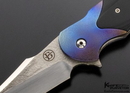 David Broadwell Custom Knife Technes Linerlock - Image 2