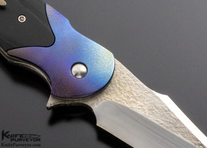 David Broadwell Custom Knife Technes Linerlock - Image 4