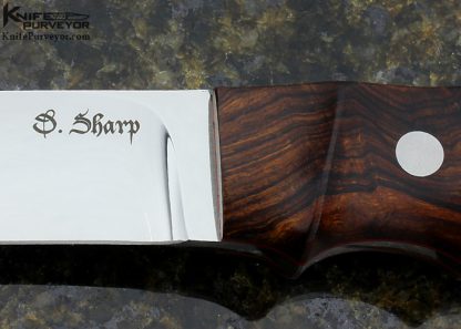 David Sharp Custom Knife "Loveless Style" Improved Handle Desert Ironwood Utility Hunter - Image 2