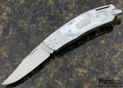 Dick Hodgson Custom Knife AKI Mother of Pearl Interframe Tail Lock