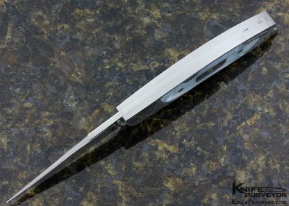 Dick Hodgson Custom Knife AKI Mother of Pearl Interframe Tail Lock - Image 4