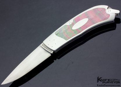 Dick Hodgson Custom Knife Black Lip Interframe Lockback