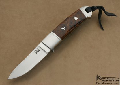 Dietmar Kressler Custom Knife Full Integral Desert Ironwood Semi-Skinner - Image 2