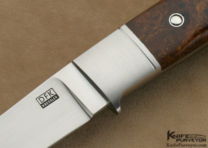 Dietmar Kressler Custom Knife Full Integral Desert Ironwood Semi-Skinner