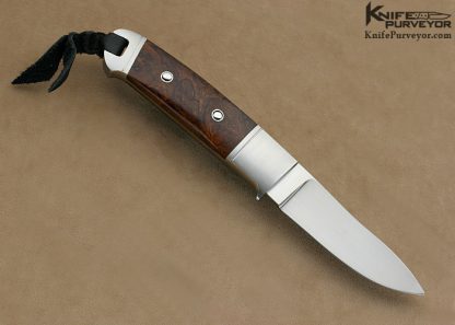 Dietmar Kressler Custom Knife Full Integral Desert Ironwood Semi-Skinner - Image 4