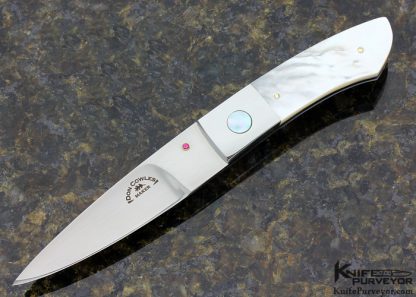 Don Cowles Custom Knife Pearl Fixed Blade