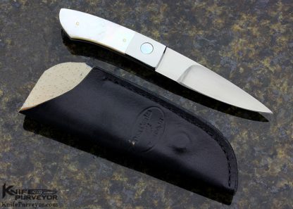 Don Cowles Custom Knife Pearl Fixed Blade - Image 3