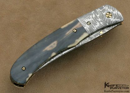 Don Hanson III Custom Knives Sole authorship Mosaic Damascus Linerlock - Image 3