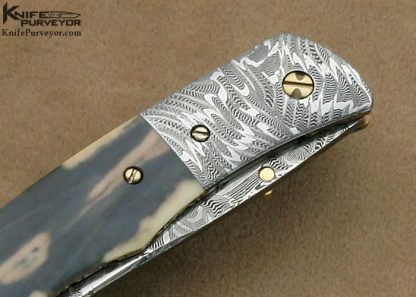 Don Hanson III Custom Knives Sole authorship Mosaic Damascus Linerlock - Image 4