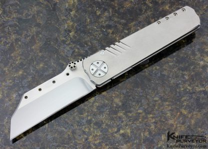 Eddie Baca Custom Knife Titanium "Space Rayzor" Frame Lock