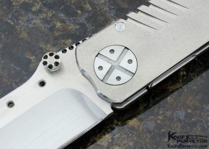 Eddie Baca Custom Knife Titanium "Space Rayzor" Frame Lock - Image 2