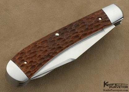 Enrique Pena Custom Knife Jigged Bone "Hunter Trader Trapper" Slipjoint - Image 3