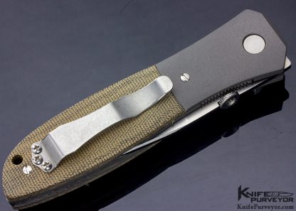 Ernie Emerson Custom Knife Canvas Micarta MV-4 Linerlock - Image 3