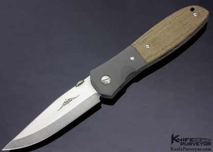 Ernie Emerson Custom Knife Canvas Micarta MV-4 Linerlock